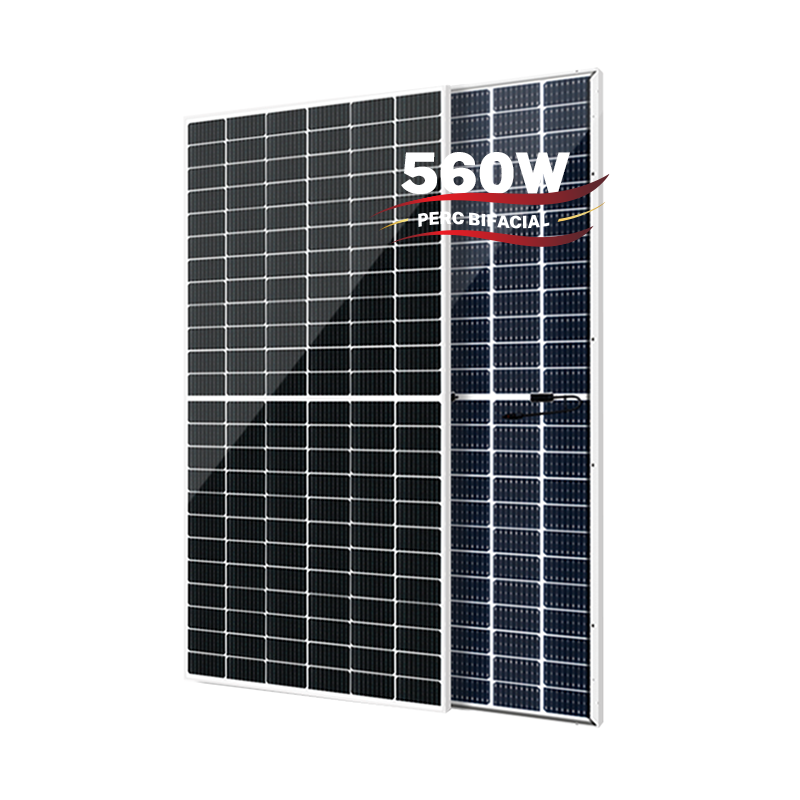 Higon 182mm Cell 550W 560W PERC Panneaux solaires bifaciaux à demi-cellules pour C&I