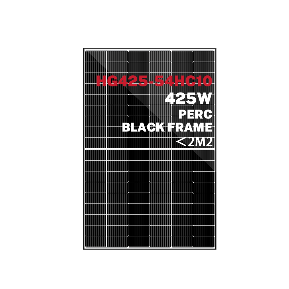 Module solaire PERC demi-cellule à cadre noir résidentiel Higon 420W