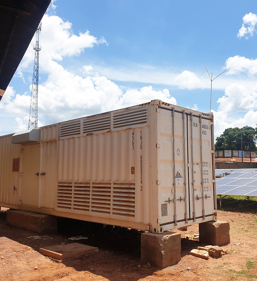 Système de stockage par batterie au lithium 500 kW + 800 kWh en République centrale