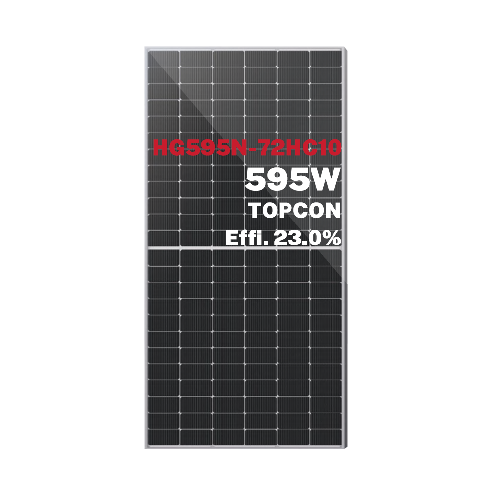 Panneau solaire monofacial de type N 570W 575W 580W 144 cellules demi-coupe