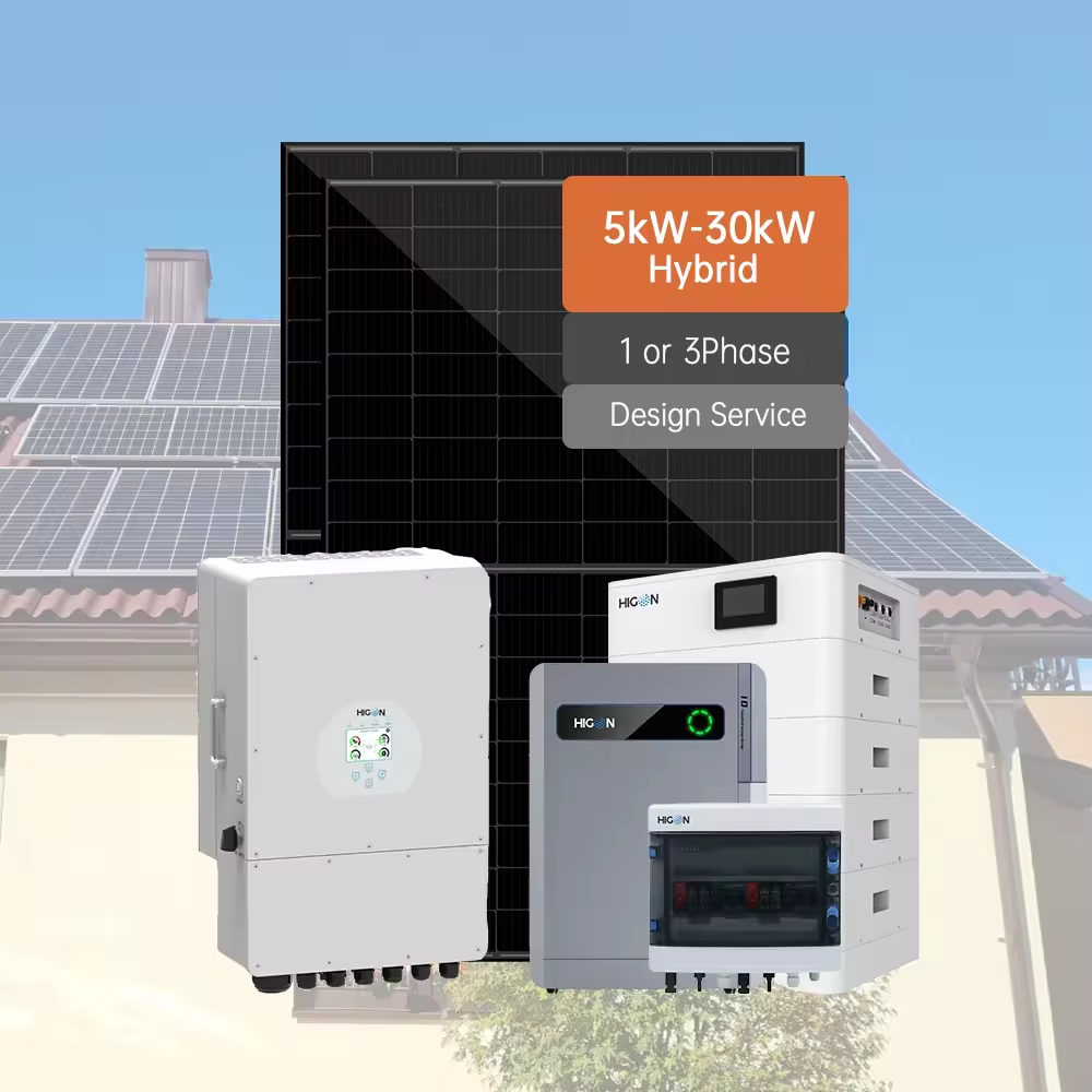 Système d'alimentation solaire hybride monophasé résidentiel Higon 5kW 8kW