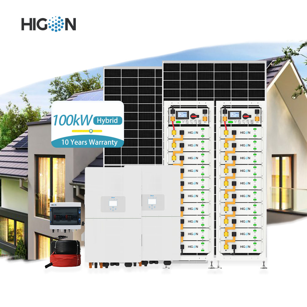 Higon 250kW 500kW 1000kW Hors Réseau Grande Ferme Solaire de Stockage Hybride