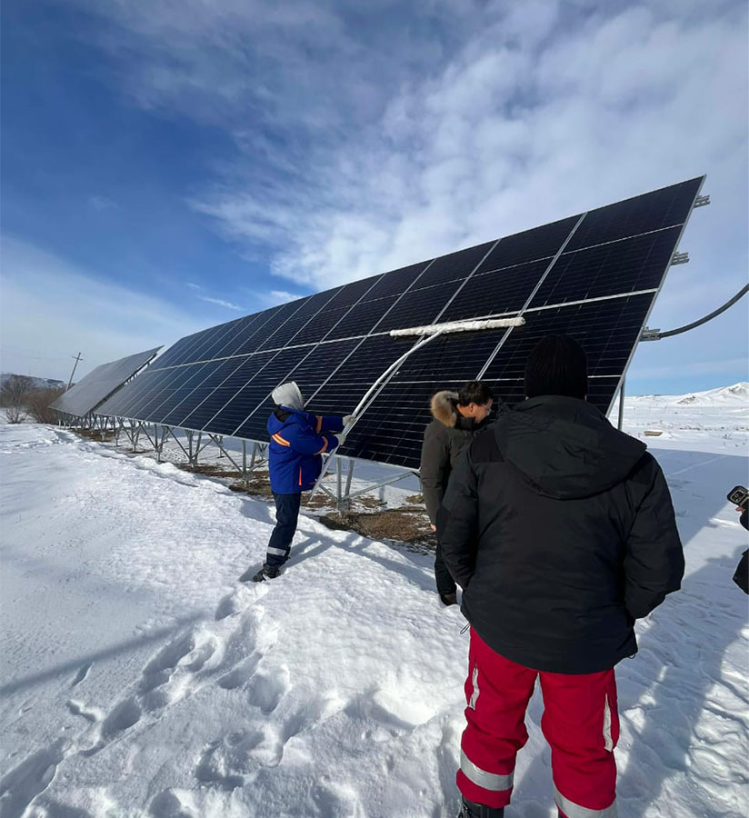 Commercial 40kW+100kWH Hybrid Solar System In Mongolia
